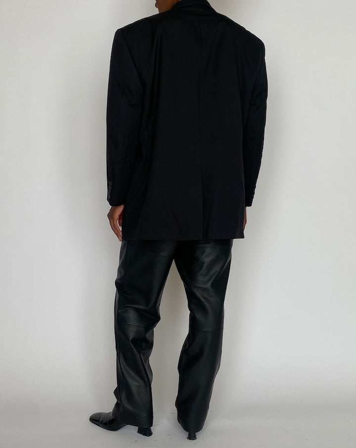 VINTAGE BLACK WOOL BLAZER 5123