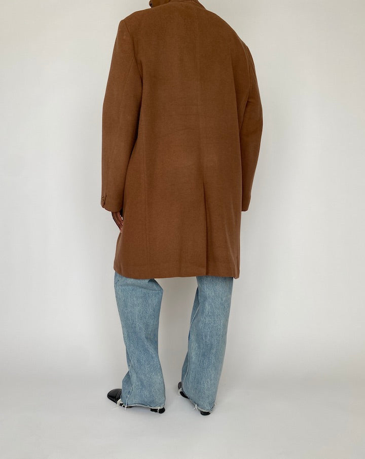 VINTAGE BROWN CASHMERE COAT 4740
