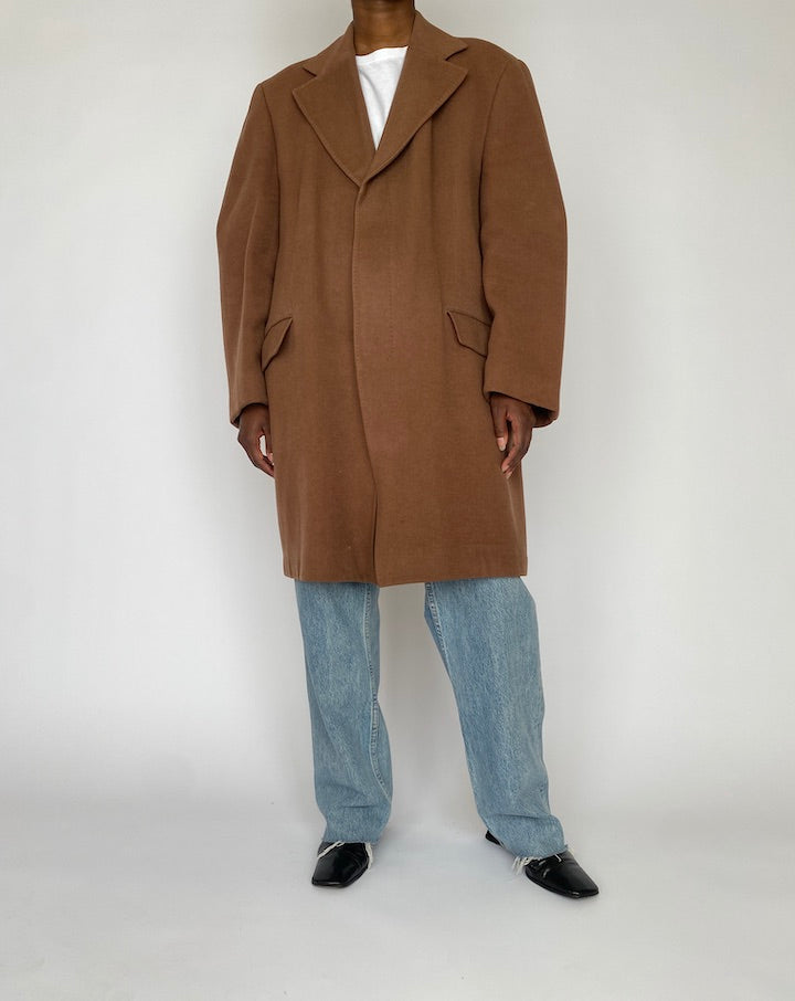VINTAGE BROWN CASHMERE COAT 4740