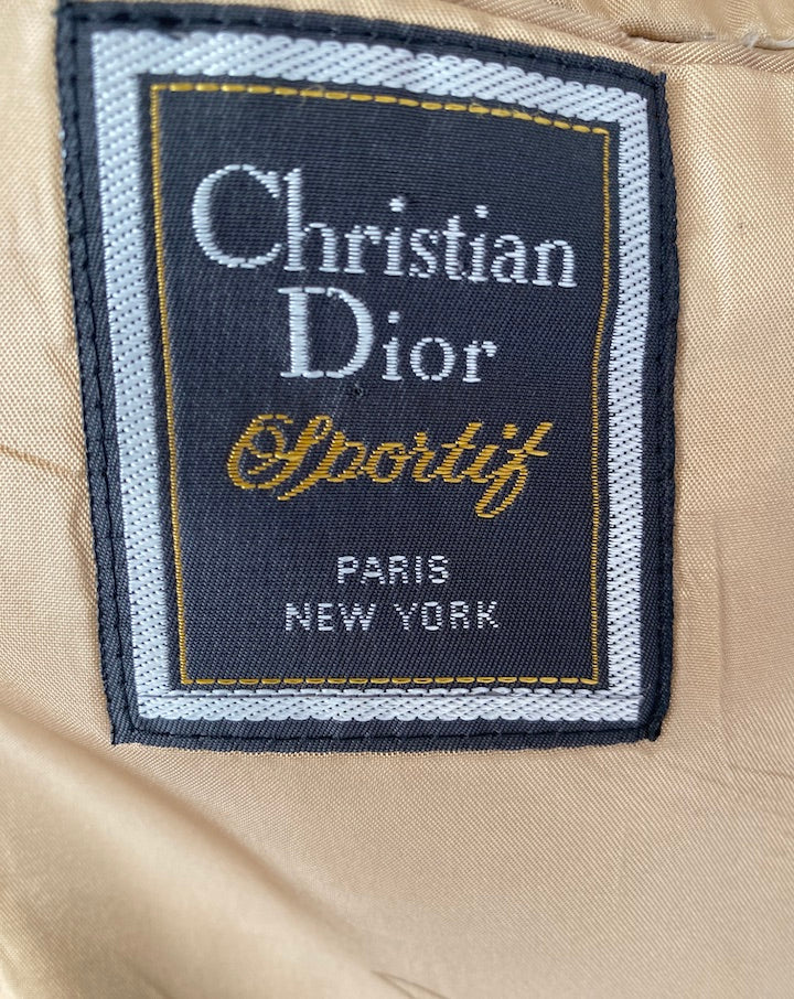 VINTAGE CHRISTIAN DIOR HERRINGBONE BLAZER 5111