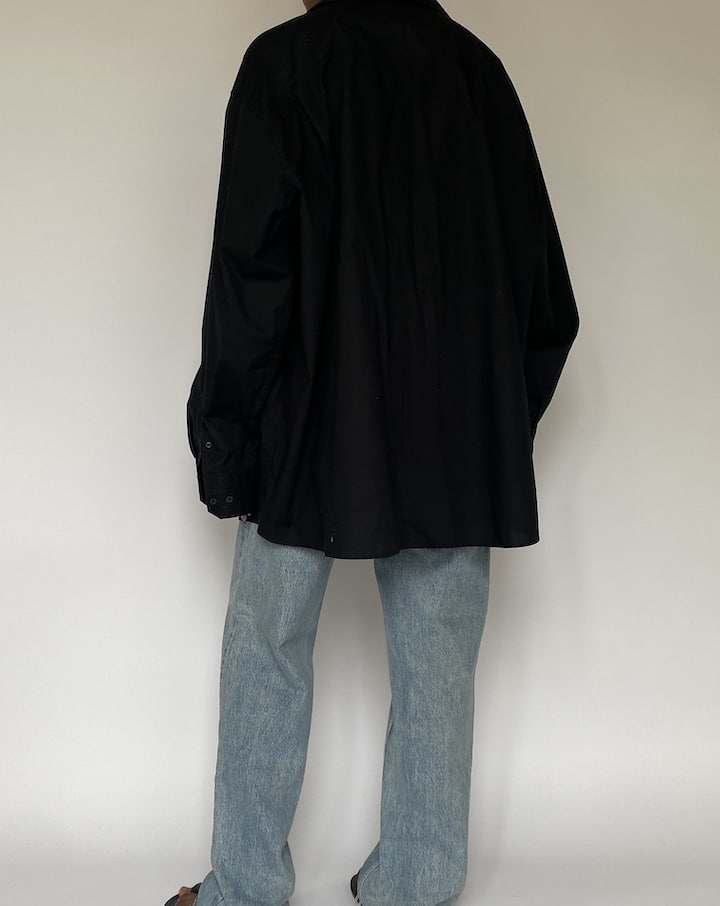 VINTAGE BLACK OVERSIZED SHIRT 5096