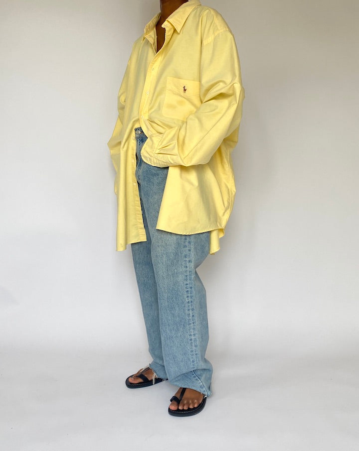VINTAGE YELLOW RALPH LAUREN SHIRT 5050