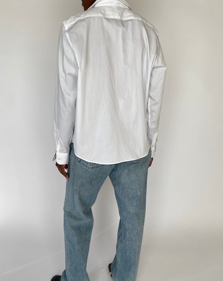 VINTAGE WHITE RALPH LAUREN SHIRT 5108