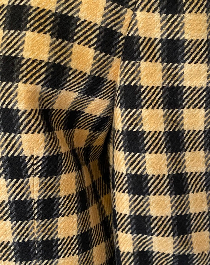VINTAGE CHECKED BLAZER IN BLACK AND CREAM 4492