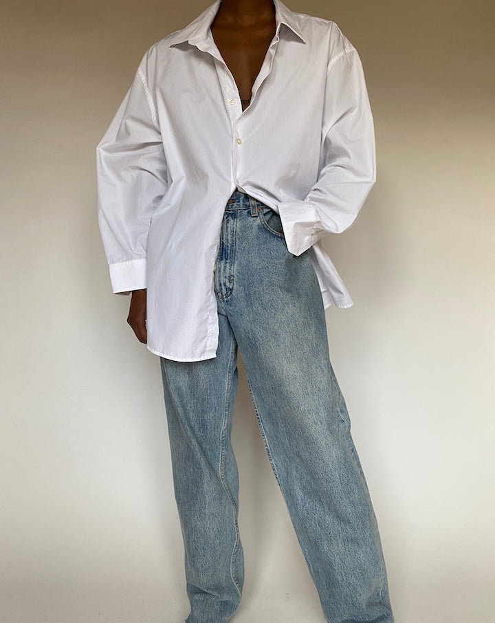 VINTAGE OVERSIZED WHITE SHIRT 4431