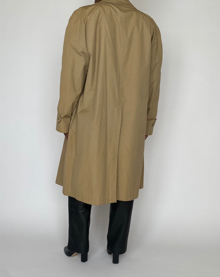Vintage Long Oversized Beige Coat 4503