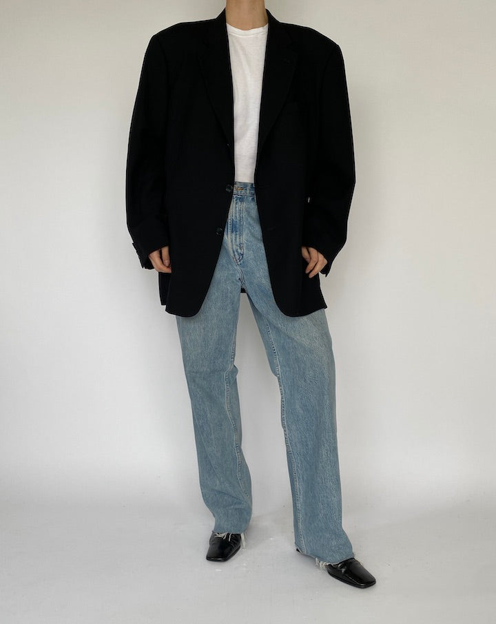 Vintage Oversized Black Calvin Klein Blazer 5437