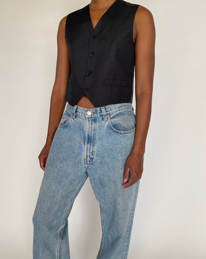 VINTAGE BLACK VEST 4350