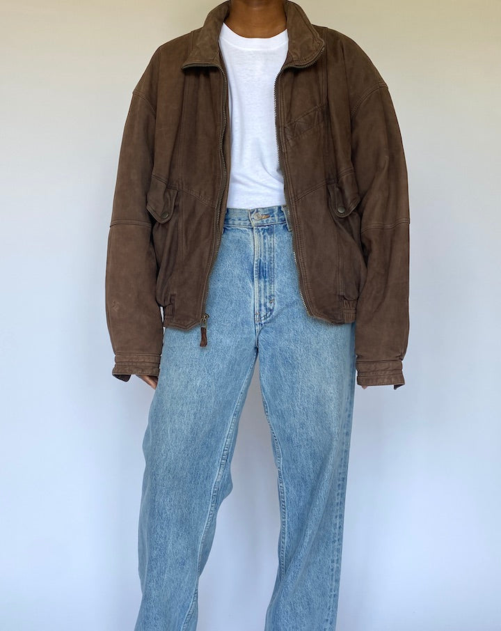 VINTAGE BROWN LEATHER JACKET 4953