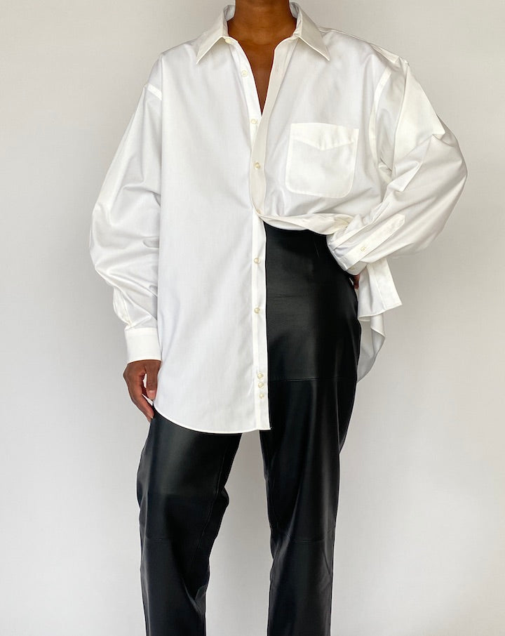 Vintage White Oversized Cotton 5162