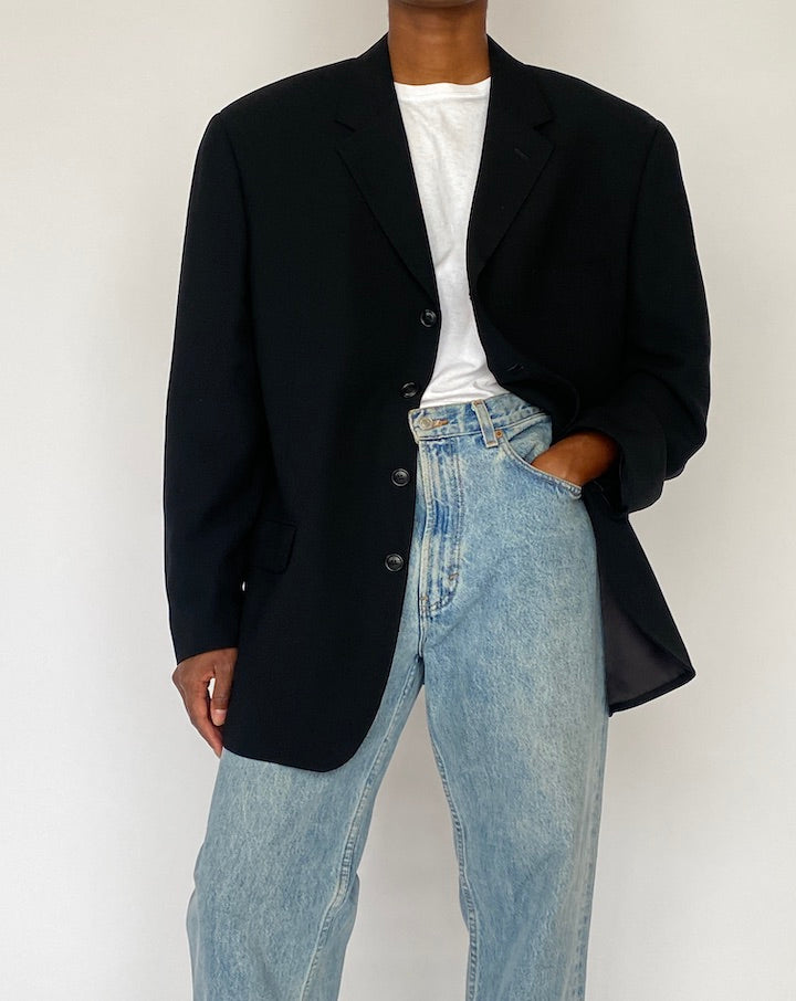 Vintage Black Blazer 5159