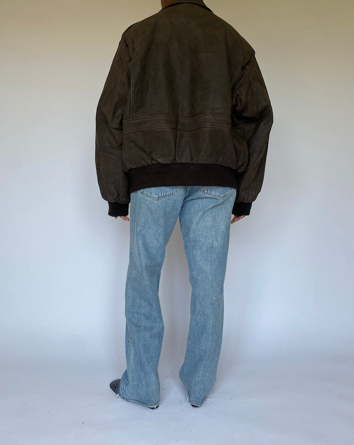 VINTAGE BROWN LEATHER JACKET 4974