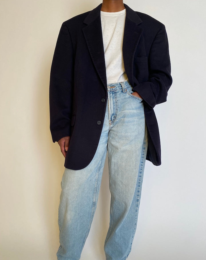 VINTAGE NAVY BLAZER 4211