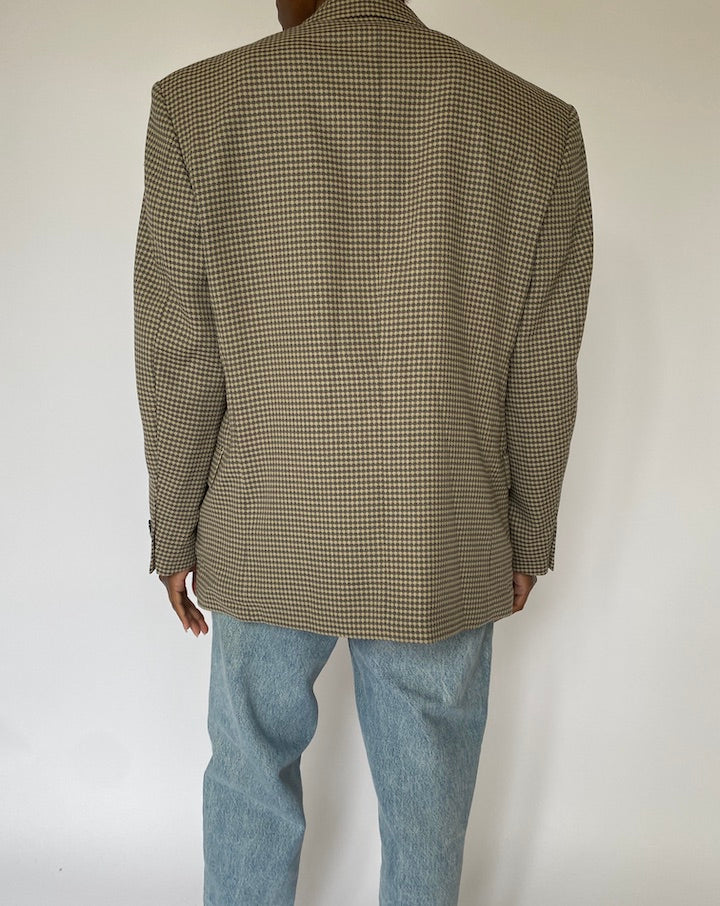 VINTAGE BEIGE SINGLE BREASTED BLAZER 5061