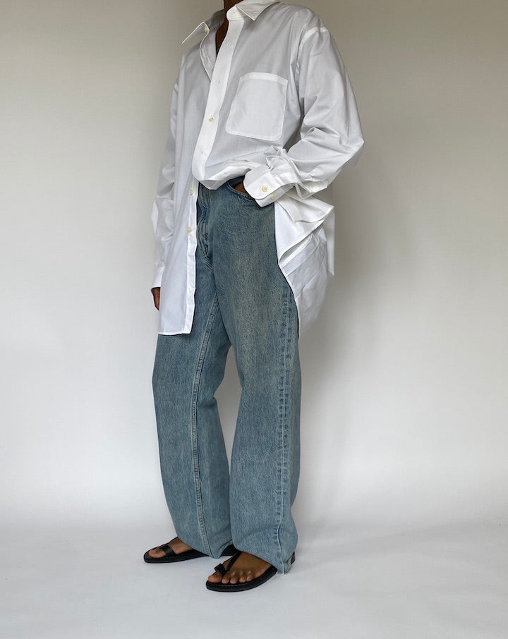 VINTAGE OVERSIZED WHITE SHIRT 5047