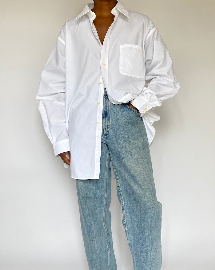 VINTAGE OVERSIZED WHITE SHIRT 5047