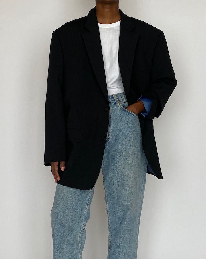 VINTAGE BLACK BLAZER 5124