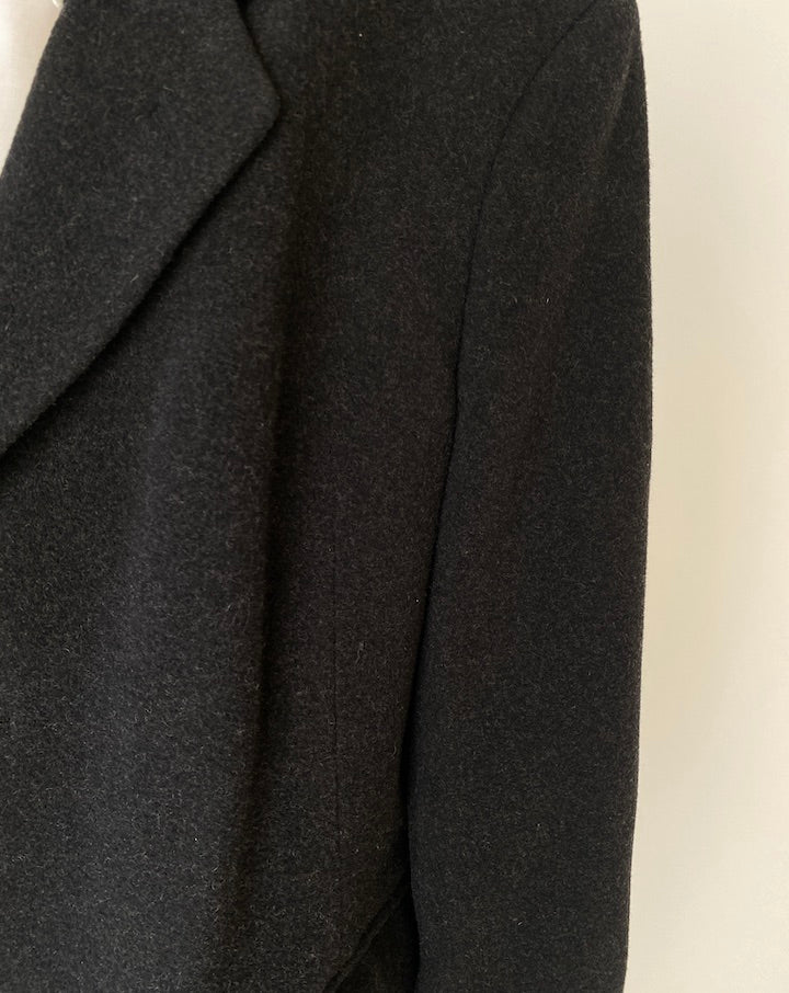 Vintage grey wool and cashmere blended oversized coat 5237