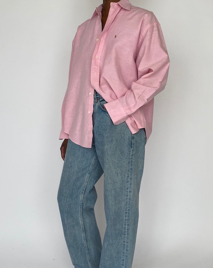 VINTAGE OVERSIZED PINK SHIRT 4589