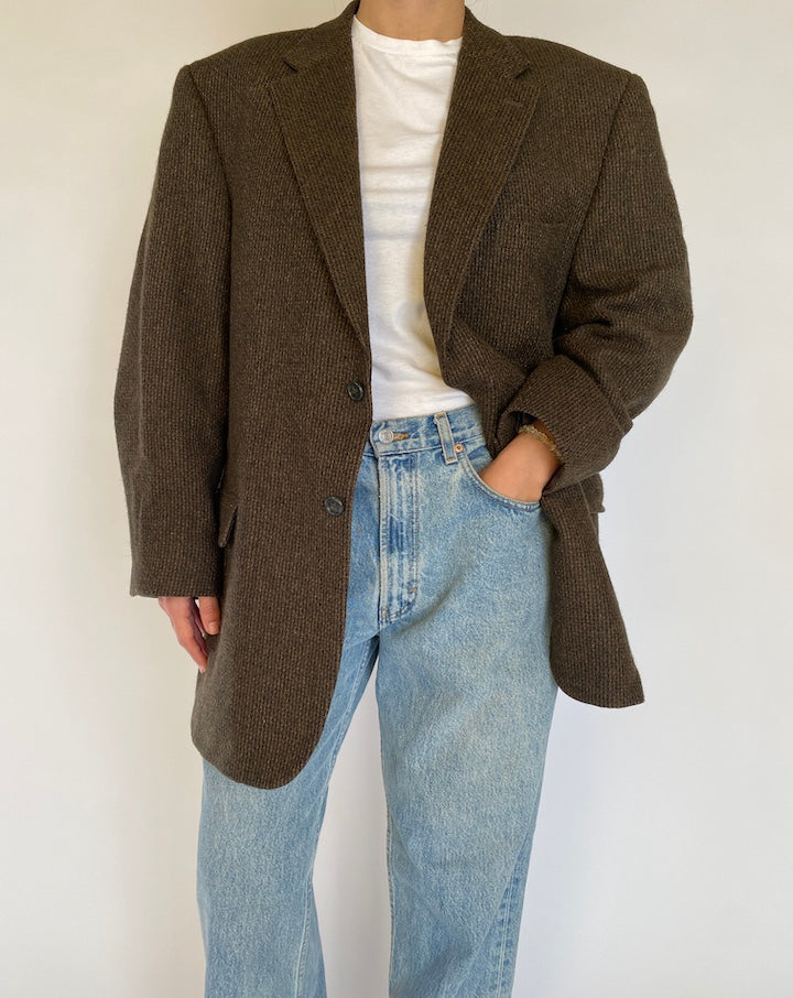 VINTAGE OVERSIZED WOOL BLAZER 4544