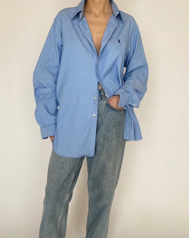 VINTAGE BLUE RALPH LAUREN SHIRT 4534