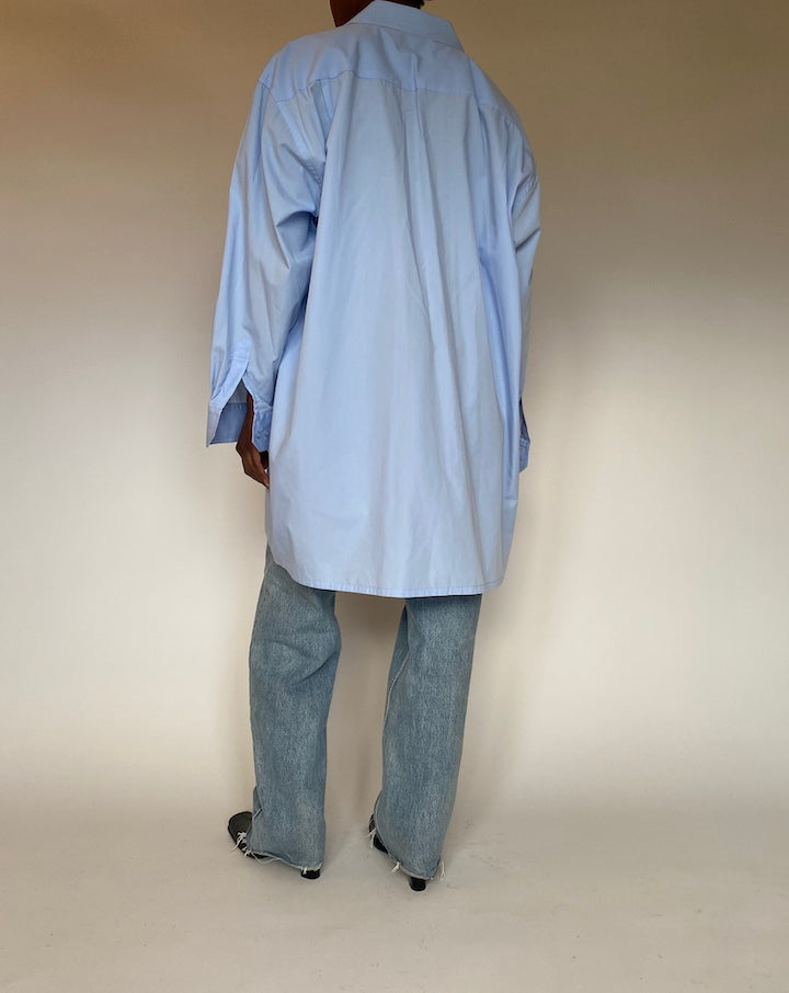 VINTAGE OVERSIZED BLUE SHIRT 4419