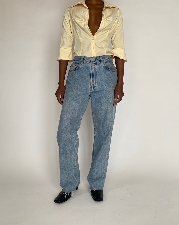 VINTAGE CREAM BLOUSE 4349