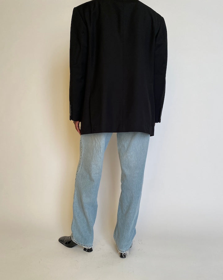 VINTAGE OVERSIZED BLACK BLAZER 4195
