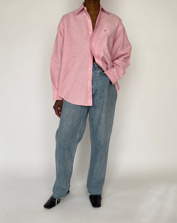 VINTAGE OVERSIZED PINK SHIRT 4589