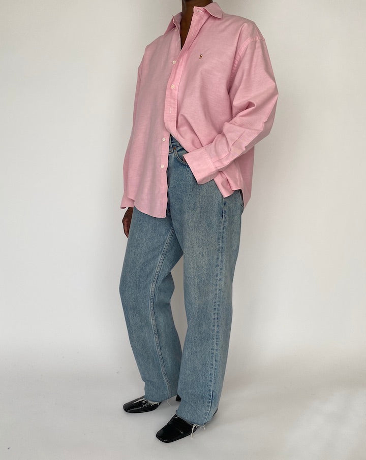 VINTAGE OVERSIZED PINK SHIRT 4589