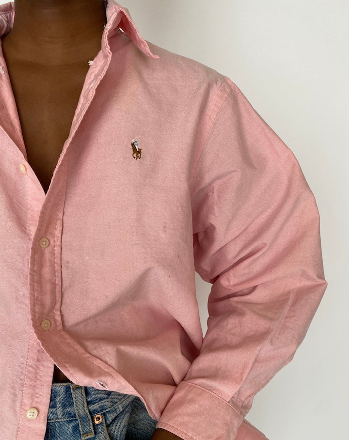 VINTAGE PINK RALPH LAUREN SHIRT 4598