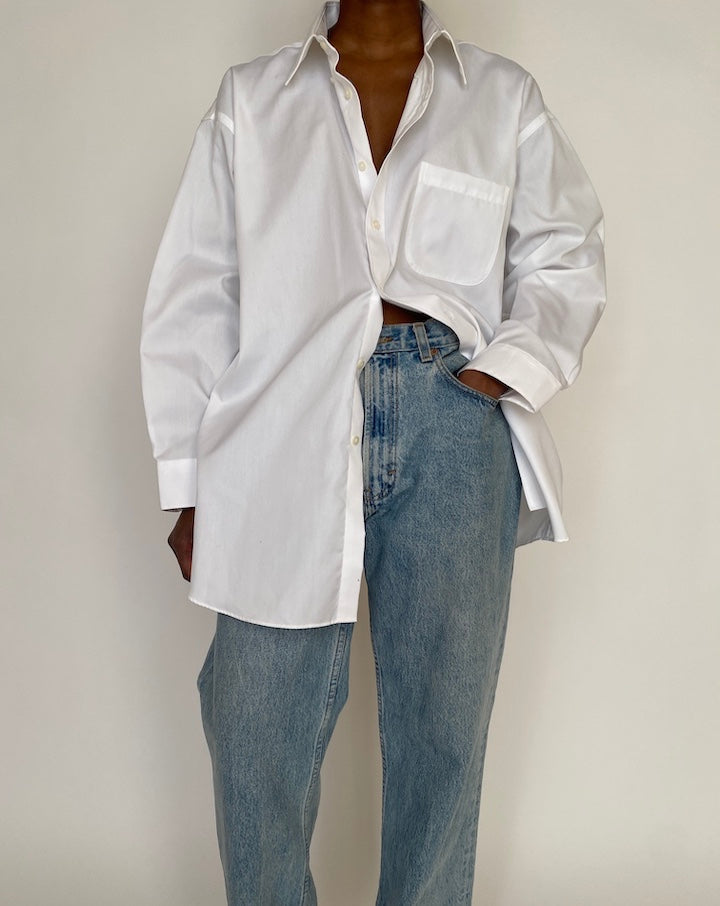 VINTAGE OVERSIZED WHITE SHIRT 4645