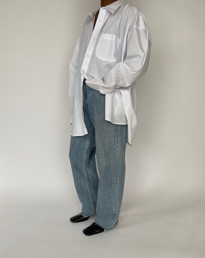 VINTAGE OVERSIZED WHITE SHIRT 4593