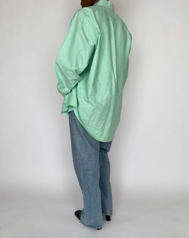 VINTAGE GREEN RALPH LAUREN SHIRT 4597