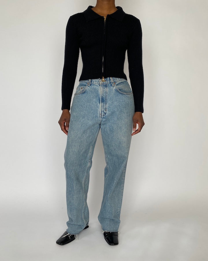 VINTAGE BLACK CARDIGAN 4566