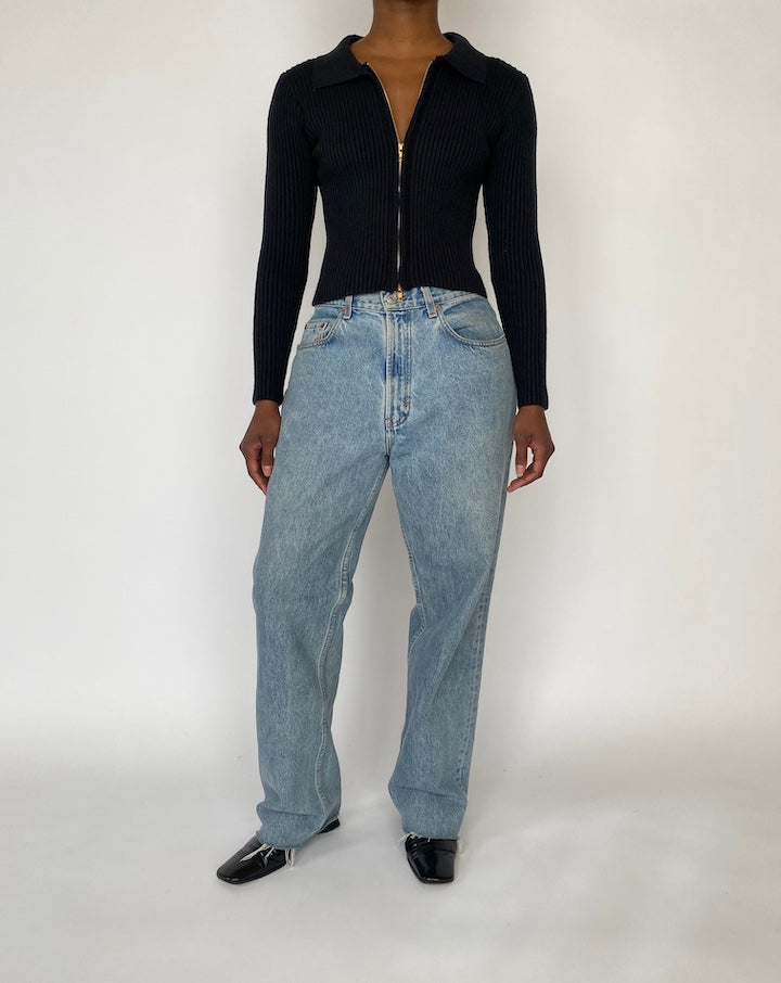 VINTAGE BLACK CARDIGAN 4566