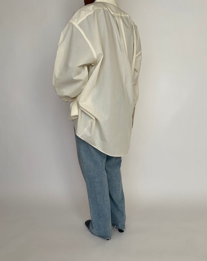 VINTAGE OFF WHITE OVERSIZED SHIRT 4642