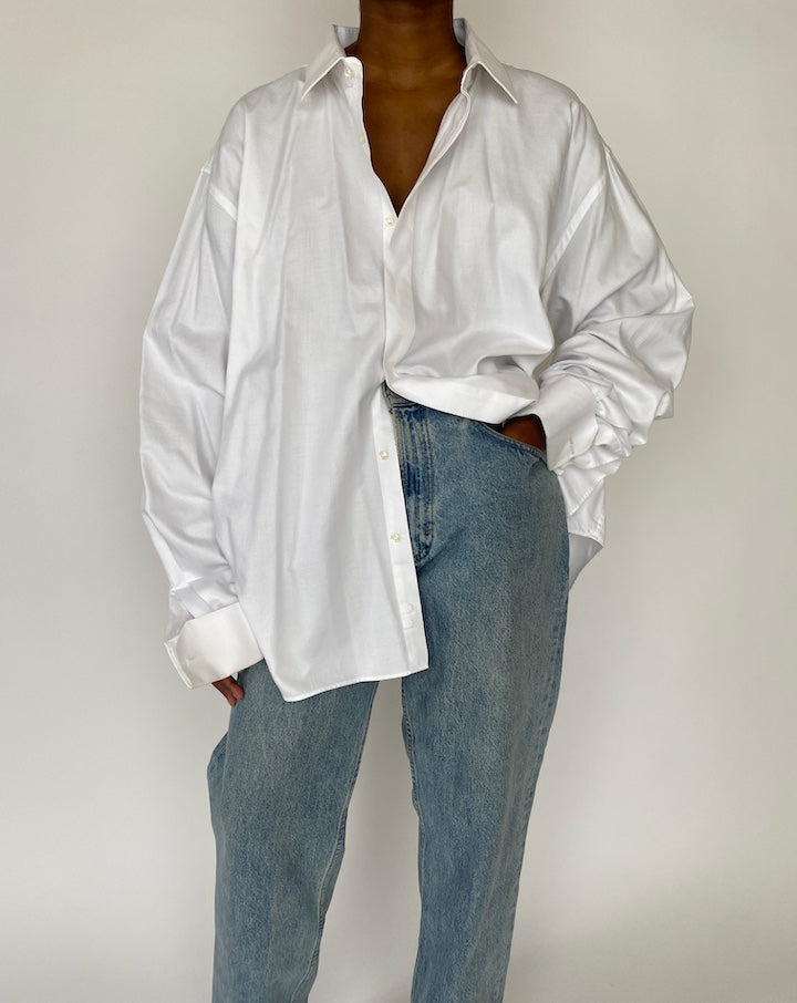 VINTAGE OVERSIZED WHITE SHIRT 4536
