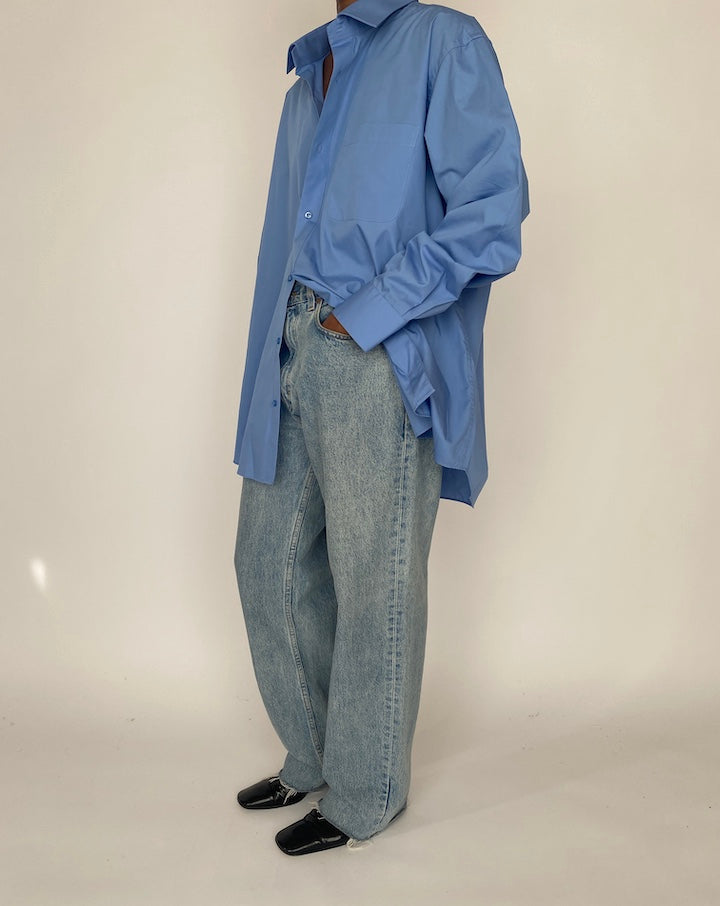 VINTAGE OVERSIZED BLUE SHIRT 4625