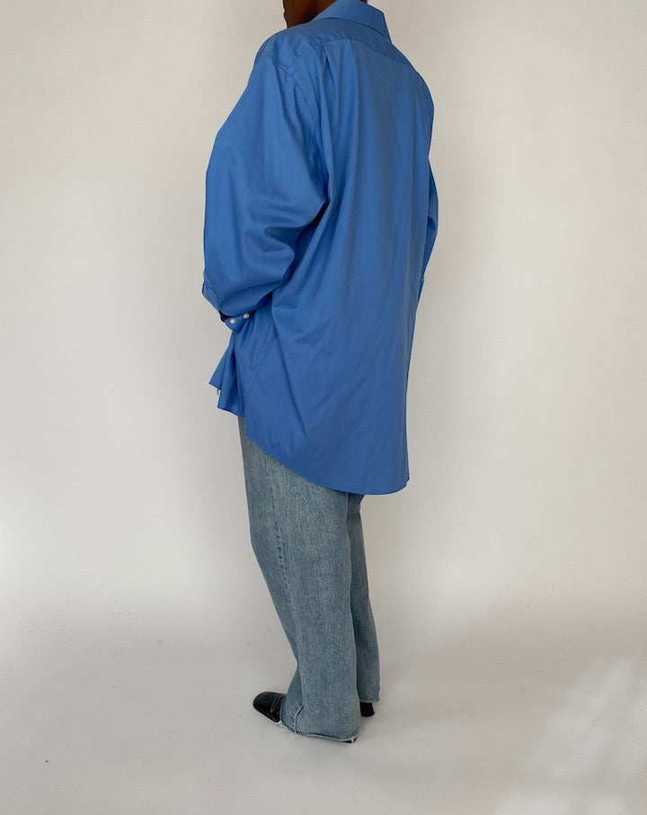 VINTAGE OVERSIZED BLUE SHIRT 4535
