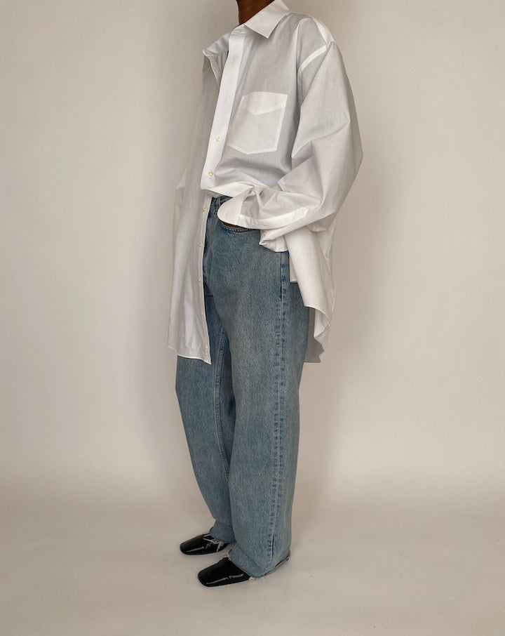 VINTAGE OVERSIZED WHITE SHIRT 4646