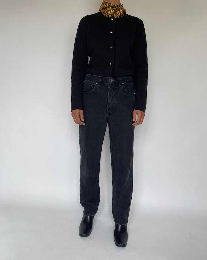 VINTAGE BLACK CARDIGAN 814