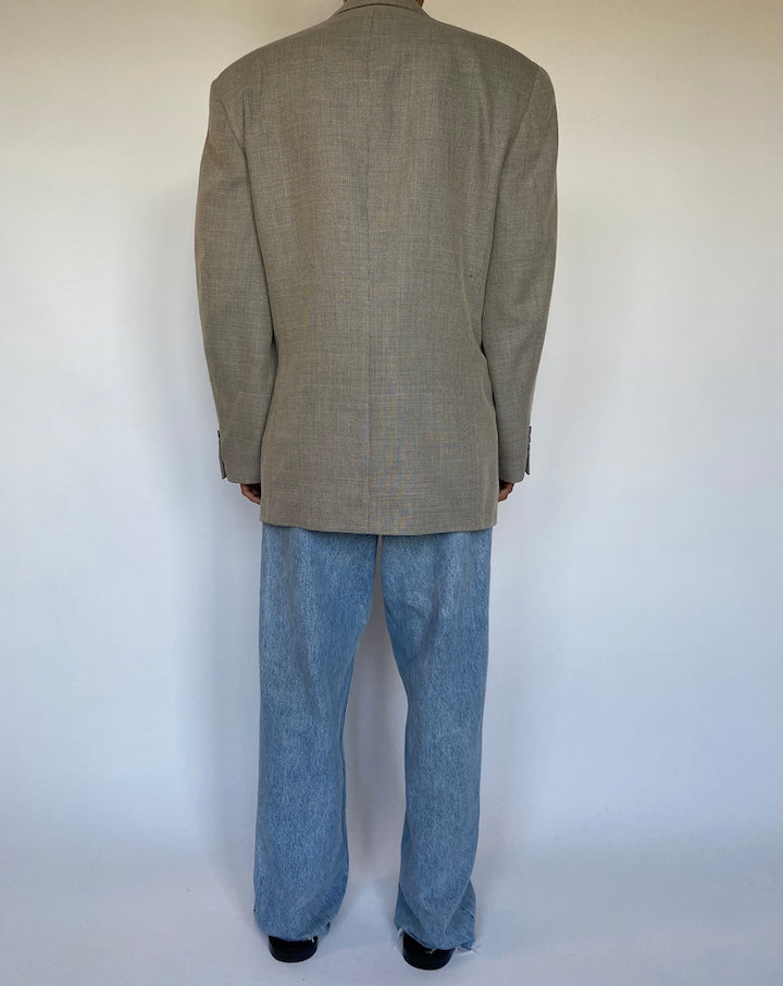 VINTAGE BEIGE WOOL BLAZER 1540
