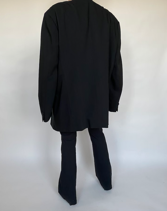 VINTAGE OVERSIZED BLACK BLAZER 451