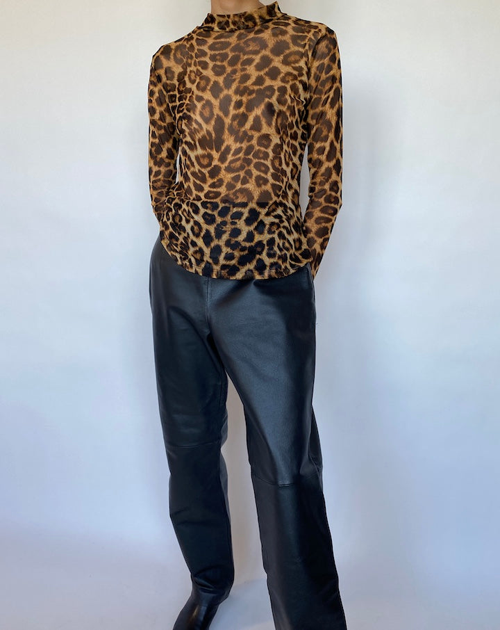 VINTAGE ANIMAL PRINTED TOP 559-2