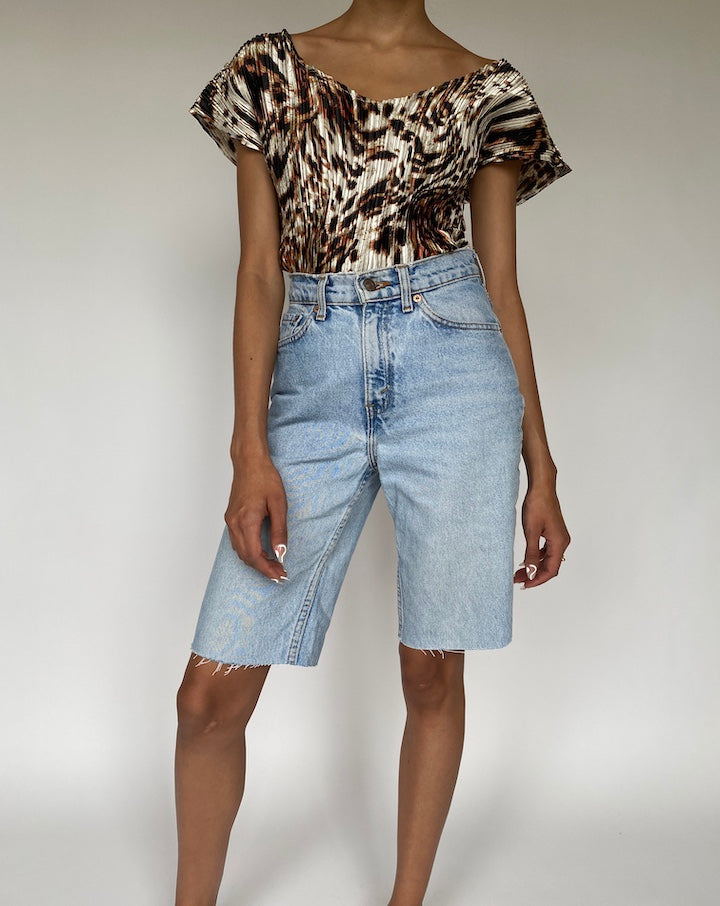 VINTAGE ANIMAL PRINTED TOP 841-3
