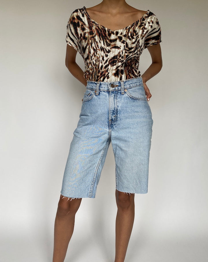 VINTAGE ANIMAL PRINTED TOP 841-4