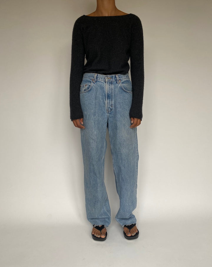 VINTAGE ASYMMETRICAL CASHMERE SWEATER 772