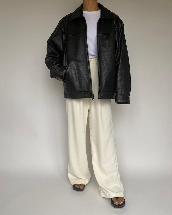 VINTAGE BEAUTIFUL LEATHER JACKET 1048