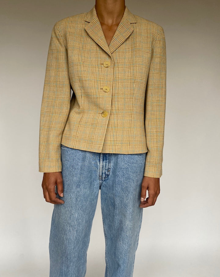 VINTAGE BEIGE BLAZER 1228-2